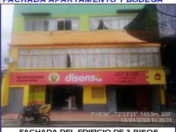 Venta Propiedad Horizontal – Local, Bodega comercial y dos Apartamento. SAN ALBERTO – Cesar.